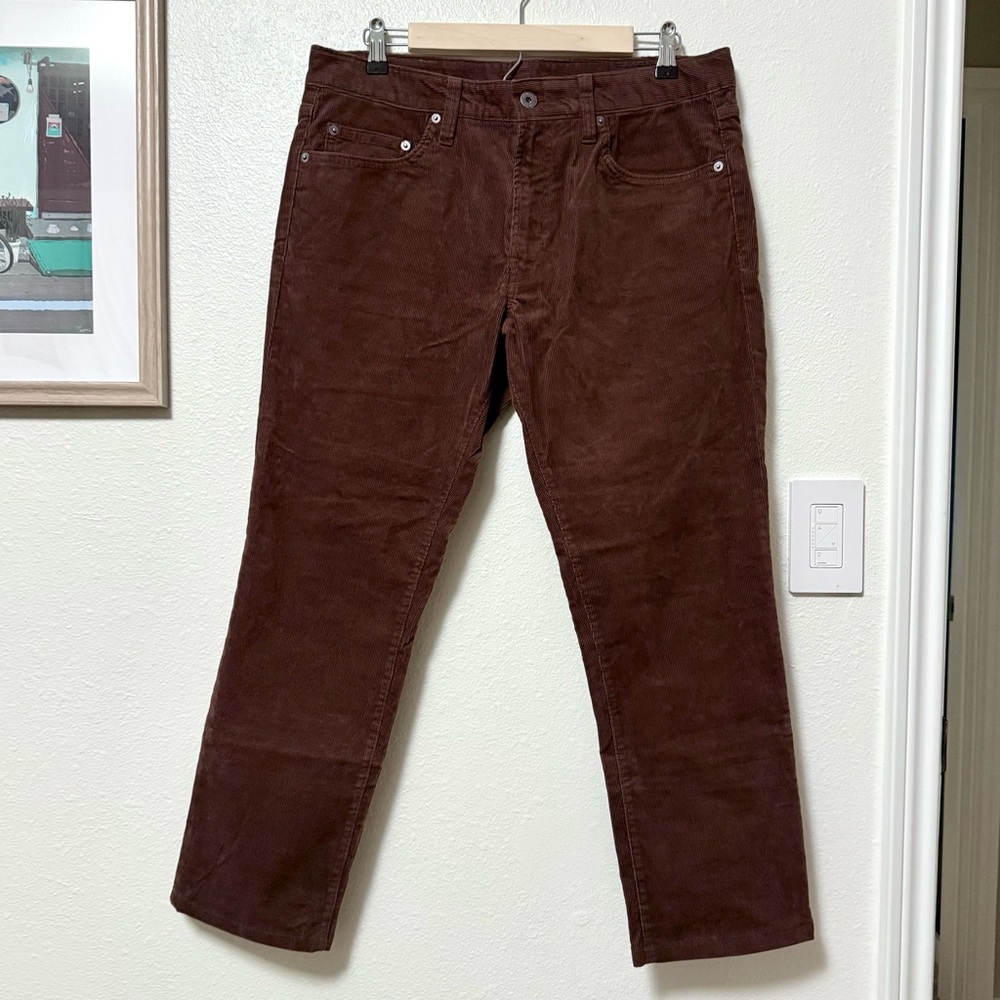 Bonobos Men’s 32x27 5-Pocket Corduroy Pants in Chocolate Brown